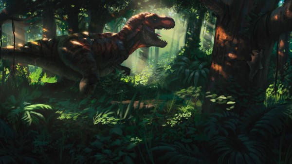 Tyrannosaurus Dinosaur Jungle wallpaper