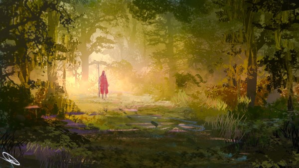 Wanderer Forest Trees wallpaper