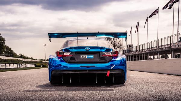 2017 Lexus Rc F Gt3 On Racetrack Wallpaper