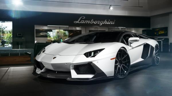 Adv1 Aventador Lamborghini Miami Wallpaper