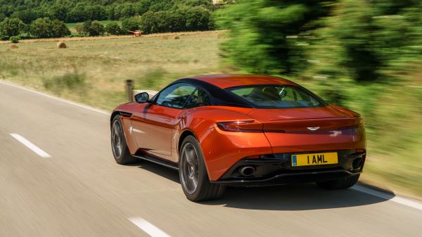 Aston Martin Db11 Red Side View Wallpaper