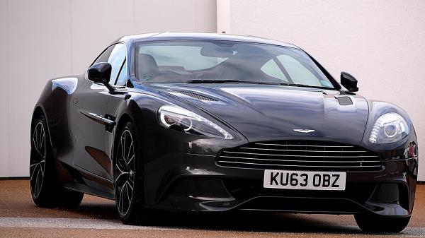 Aston Martin Tuning Black Front View Wallpaper