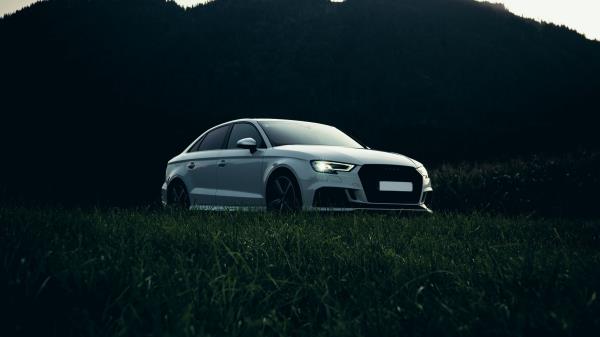 Audi Car White Wallpaper