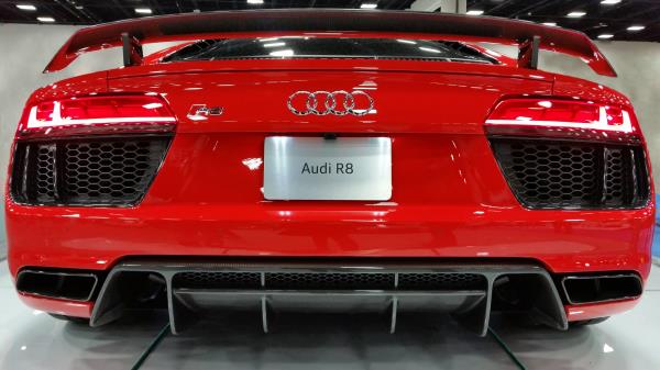 Audi R8 Audi Red Front View Wallpaper