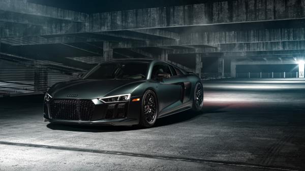 Audi R8 On Vossen Wheels Hd Wallpaper
