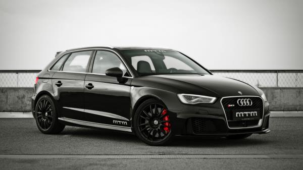Audi Rs3 Mtm Side View Black Wallpaper
