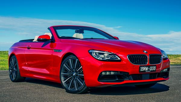 Bmw 6 Series 640i Convertible Red Wallpaper