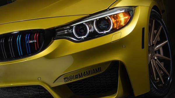 Bmw M4 Austin Yellow Wallpaper