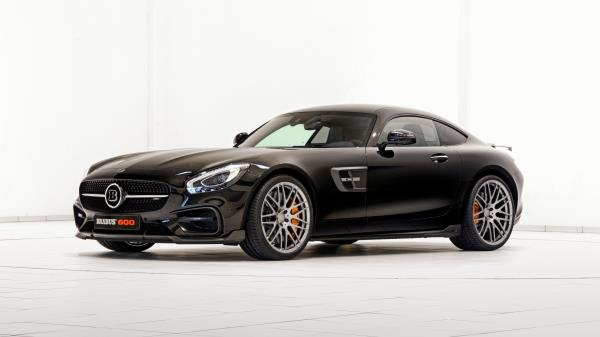 Brabus Amg Mercedes Benz Gt S C190 Black Side View Wallpaper