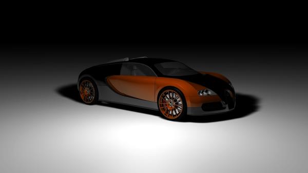 Bugatti Veyron Concept Car Side View Shadow Wallpaper