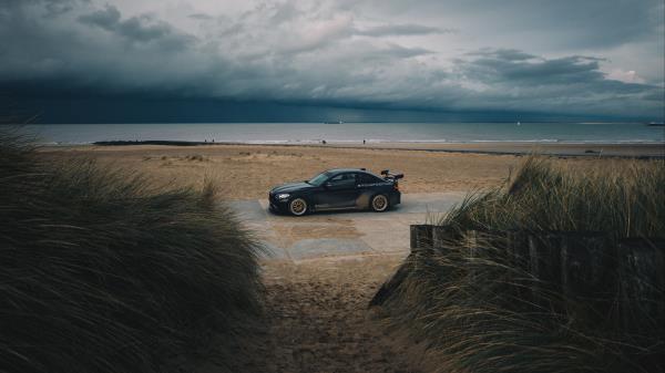 Car Beach Sand wallpaper