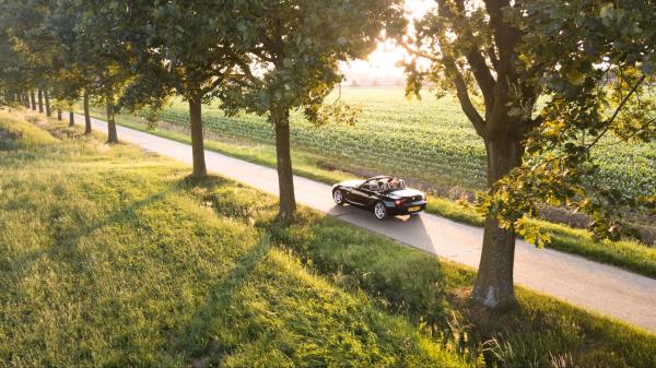 Car Convertible Road Image wallpaper