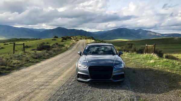 Car Front View Headlights wallpaper