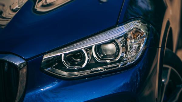 Car Headlight Blue wallpaper
