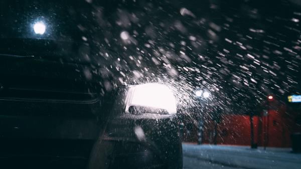 Car Headlights Rear View Wallpaper