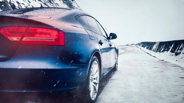 Car Snow Headlight wallpaper
