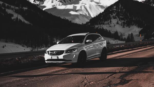 Car White Road wallpaper