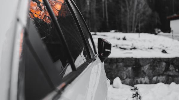 Car White Winter wallpaper
