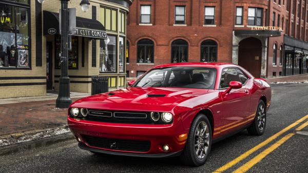 Dodge Challenger Red Car Wallpaper 4k Wallpaper