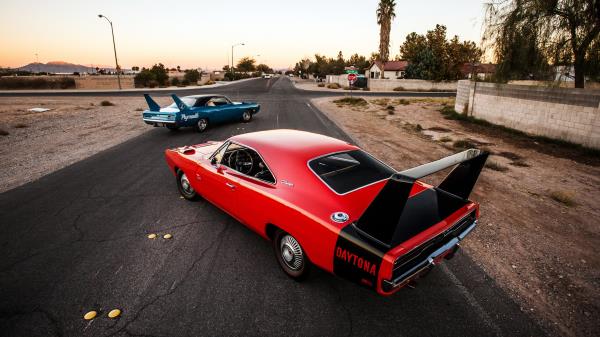 Dodge Charger Daytona Rear View Style wallpaper
