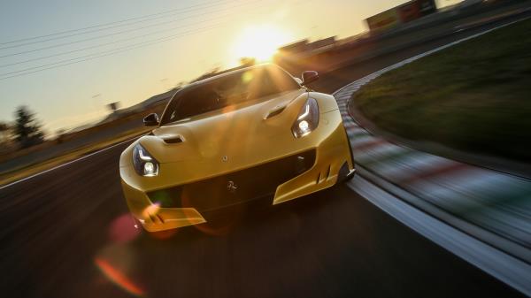 Ferrari F12 Track Turn Wallpaper