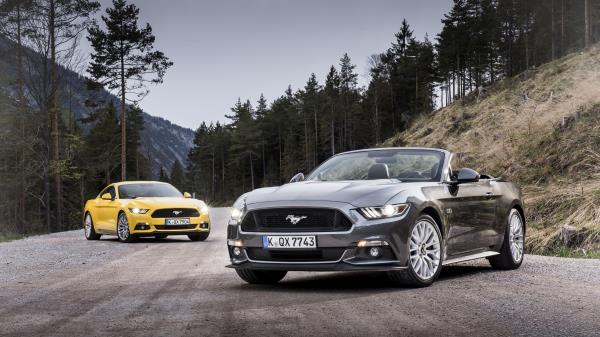 Ford Mustang Convertible Road wallpaper