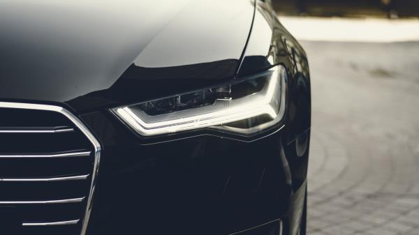 Headlight Car Black Front View wallpaper