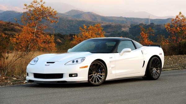 Hennessey Chevrolet Corvette Zr1 C6 White Side View wallpaper