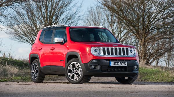 Jeep Renegade Limited Uk Spec Red Side View wallpaper