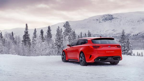 Kia Sportspace Concept Red Side View wallpaper