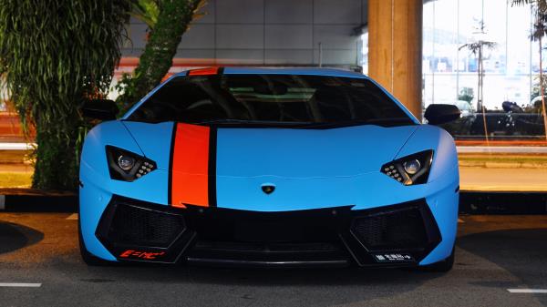 Lamborghini Aventador Lp700 4 Blue Supercars Exotic wallpaper