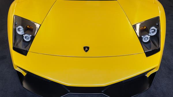Lamborghini Murcielago Hood Yellow wallpaper