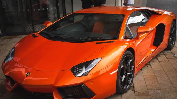 Lamborghini Side View Sports Car wallpaper