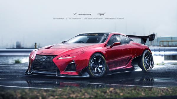 Lexus Lc500 Artwork 2017 wallpaper