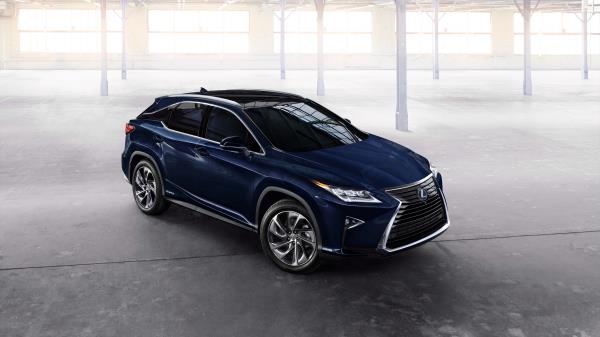 Lexus Rx 450h Blue Side View wallpaper