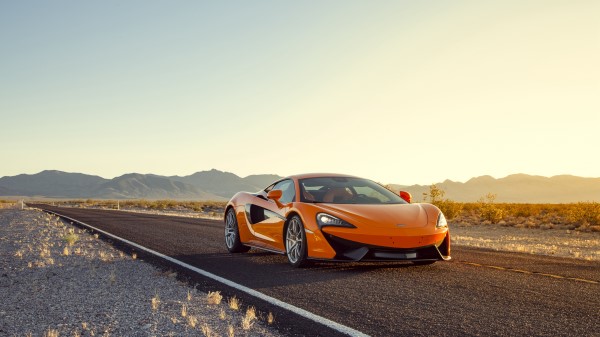 Mclaren 570s Orange Side View wallpaper