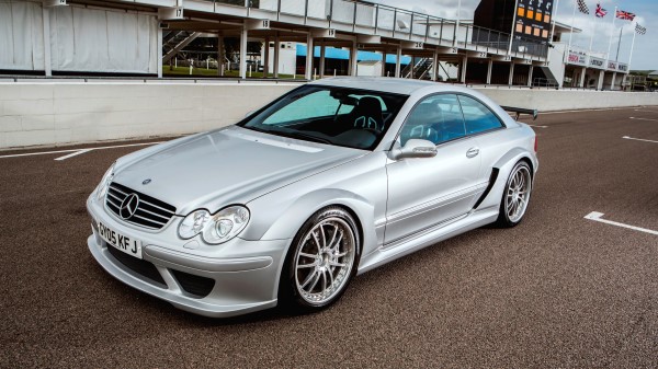 Mercedes Benz Amg Clk Class Silver Side View wallpaper