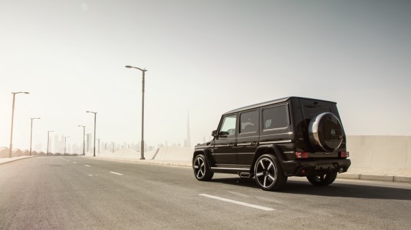Mercedes Benz G Klasse W463 Black Rear View wallpaper