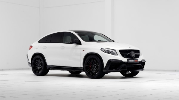 Mercedes Benz Gle Class Brabus Amg White Side View Wallpaper