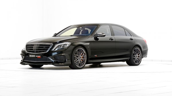 Mercedes Benz S Class W222 Black Side View Wallpaper