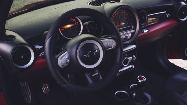 Mini Cooper Steering Wheel Car Interior Wallpaper