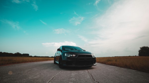 Mitsubishi Car Asphalt Wallpaper