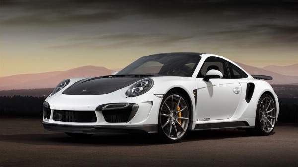 Porsche 911 Turbo Stinger Gtr White Black Side View Wallpaper