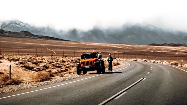 Road Car Man wallpaper