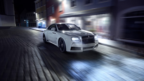 Rolls Royce Spofec White Side View Motion Wallpaper