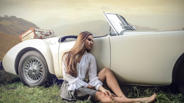 Sitting By The Car wallpaper