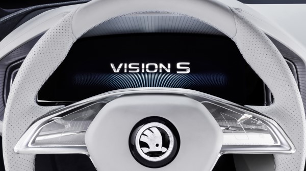 Skoda Vision S Logo wallpaper