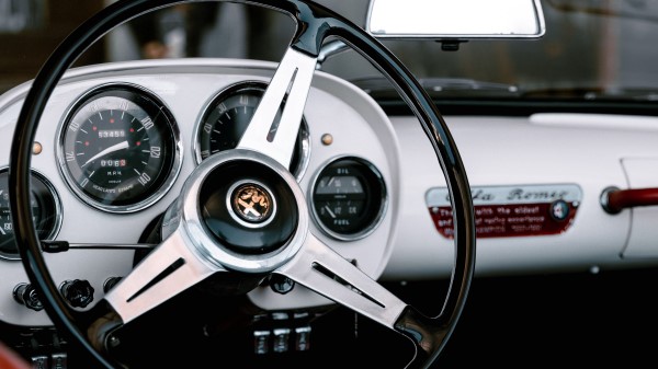 Steering Wheel Salon Retro Image wallpaper