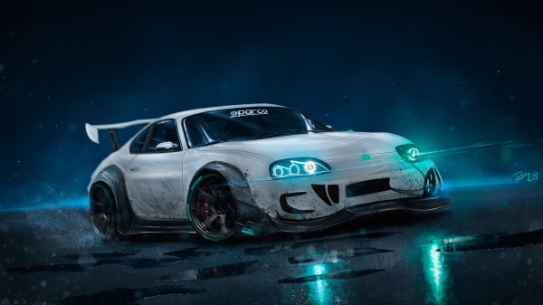 Toyota Supra Neon Lights wallpaper