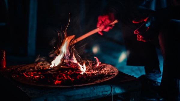 Bonfire Fire Sparks Wallpaper